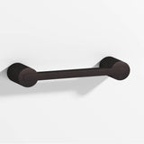 Colonial Bronze - 8'' center-to-center, 8.75'' overall, 0.25 x 0.375'' Rectangular Cabinet Pull fully encapsulated by round posts hand finished in Matte Dark Statuary Bronze and Matte Dark Statuary Bronze - Matte Dark Statuary Bronze,Matte Dark Statuary Bronze
