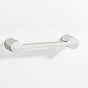 Colonial Bronze - 6'' center-to-center, 6.75'' overall, 0.25 x 0.375'' Rectangular Cabinet Pull fully encapsulated by round posts hand finished in Polished Nickel and Polished Nickel - Polished Nickel,Polished Nickel