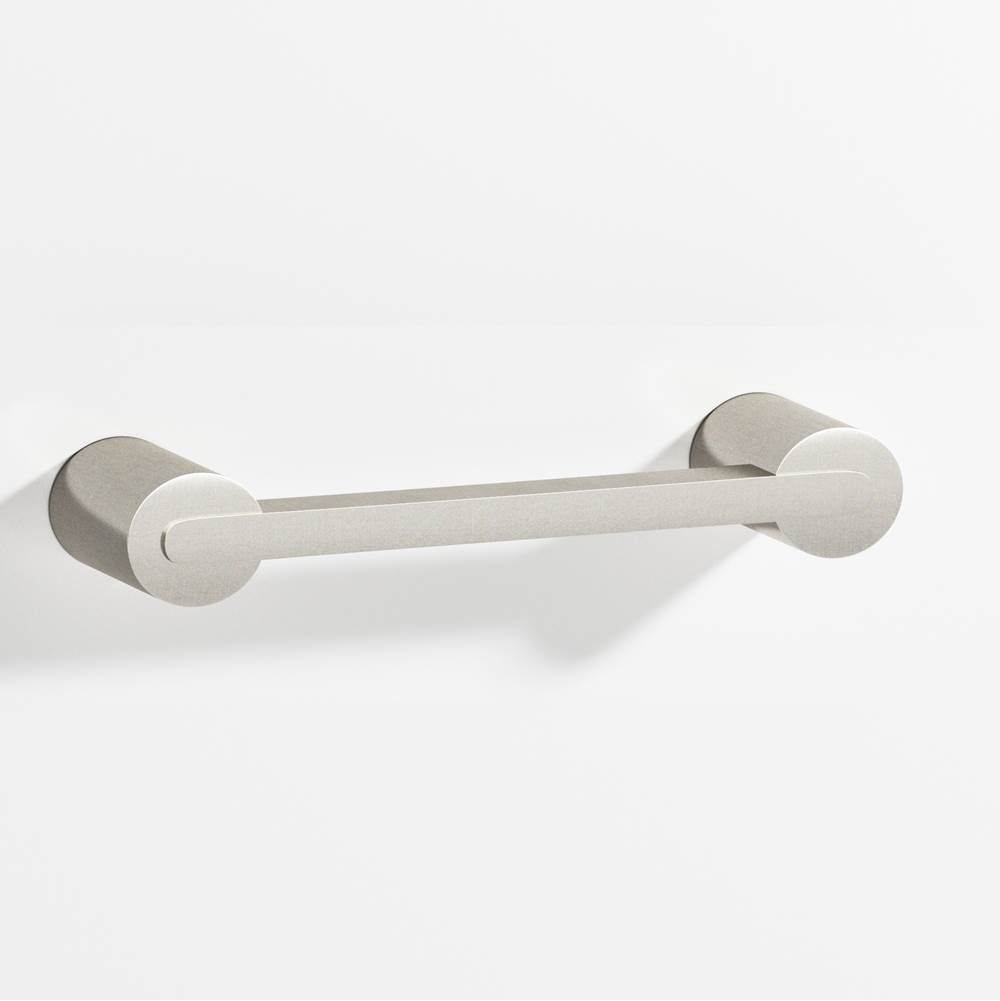 Colonial Bronze - 6'' center-to-center, 6.75'' overall, 0.25 x 0.375'' Rectangular Cabinet Pull fully encapsulated by round posts hand finished in Satin Nickel and Satin Nickel - Satin Nickel,Satin Nickel