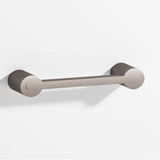 Colonial Bronze - 0.25 x 0.375'' diameter custom length Rectangular Pull fully encapsulated by round posts hand finished in Pewter and Pewter - Pewter,Pewter