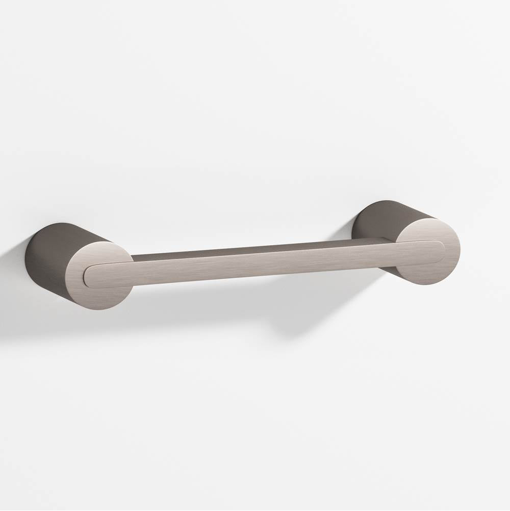 Colonial Bronze - 5'' center-to-center, 5.75'' overall, 0.25 x 0.375'' Rectangular Cabinet Pull fully encapsulated by round posts hand finished in Pewter and Pewter - Pewter,Pewter