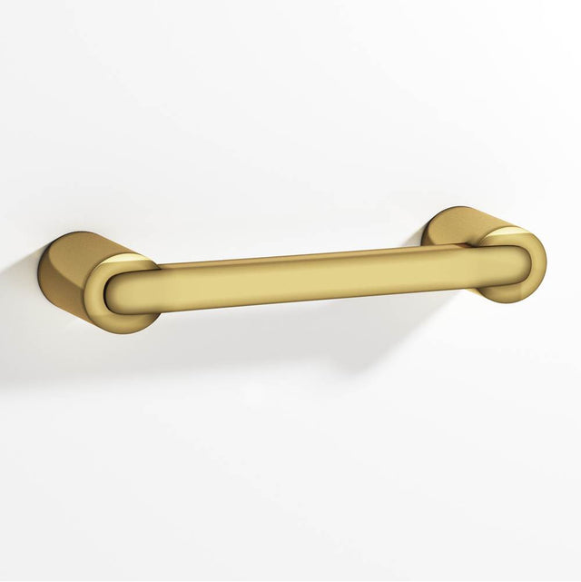 Colonial Bronze - 4'' center-to-center, 4.75'' overall, 0.375 x 0.25'' Rectangular Cabinet Pull fully encapsulated by round posts hand finished in Antique Bronze and Antique Bronze - Antique Bronze,Antique Bronze