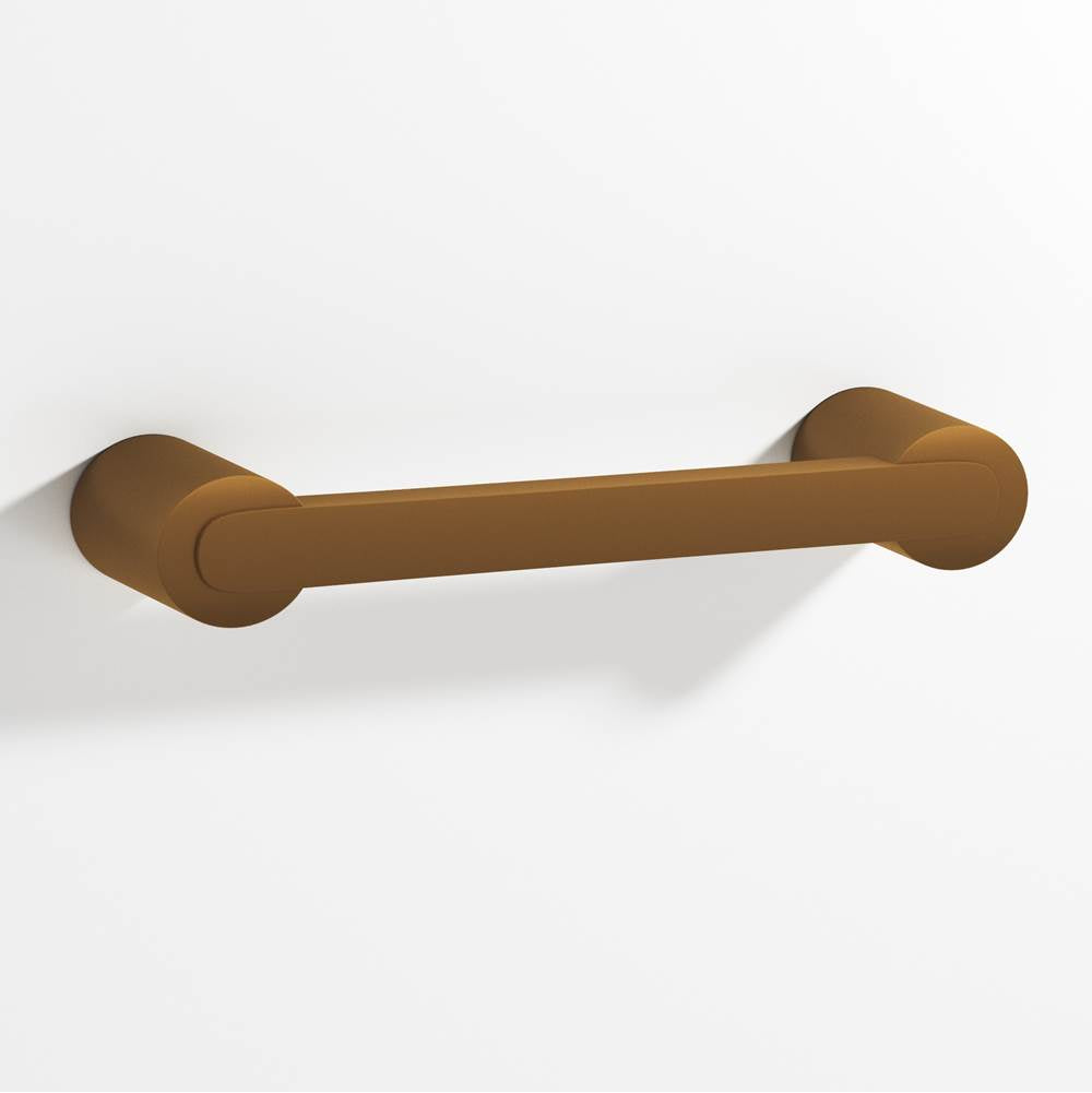 Colonial Bronze - 3'' center-to-center, 3.75'' overall, 0.375 x 0.25'' Rectangular Cabinet Pull fully encapsulated by round posts hand finished in Matte Light Statuary Bronze and Matte Light Statuary Bronze - Matte Light Statuary Bronze,Matte Light Statuary Bronze