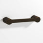 Colonial Bronze - 6'' center-to-center, 6.75'' overall, 0.375 x 0.25'' Rectangular Cabinet Pull fully encapsulated by round posts hand finished in Oil Rubbed Bronze and Oil Rubbed Bronze - Oil Rubbed Bronze,Oil Rubbed Bronze