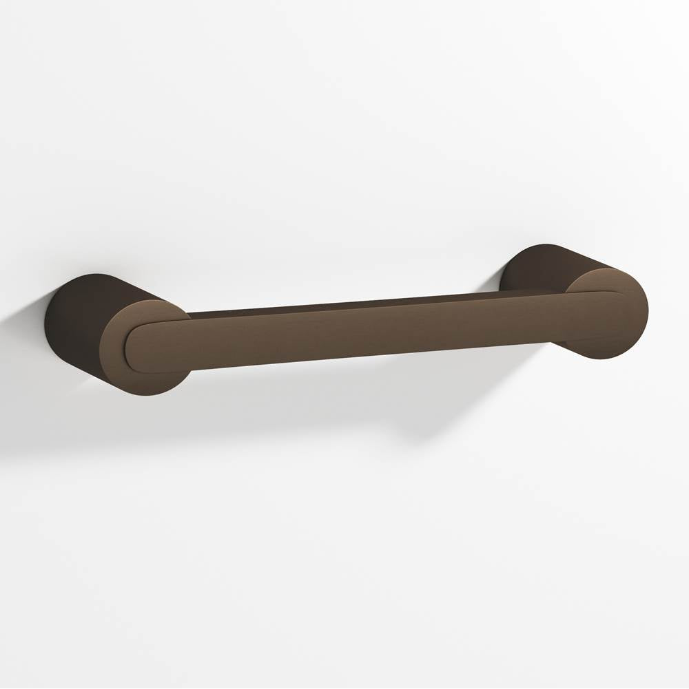 Colonial Bronze - 3.5'' center-to-center, 4.25'' overall, 0.375 x 0.25'' Rectangular Cabinet Pull fully encapsulated by round posts hand finished in Heritage Bronze and Heritage Bronze - Heritage Bronze,Heritage Bronze