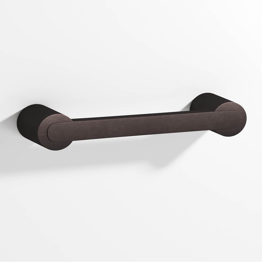 Colonial Bronze - 6'' center-to-center, 6.75'' overall, 0.375 x 0.25'' Rectangular Cabinet Pull fully encapsulated by round posts hand finished in Matte Dark Statuary Bronze and Matte Dark Statuary Bronze - Matte Dark Statuary Bronze,Matte Dark Statuary Bronze