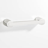Colonial Bronze - 3'' center-to-center, 3.75'' overall, 0.375 x 0.25'' Rectangular Cabinet Pull fully encapsulated by round posts hand finished in Polished Nickel and Polished Nickel - Polished Nickel,Polished Nickel