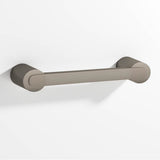 Colonial Bronze - 4'' center-to-center, 4.75'' overall, 0.375 x 0.25'' Rectangular Cabinet Pull fully encapsulated by round posts hand finished in Matte Pewter and Matte Pewter - Matte Pewter,Matte Pewter