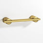 Colonial Bronze - 4'' center-to-center, 5.25'' overall, 0.25 x 0.375'' Rectangular Cabinet Pull partially encapsulated by round posts hand finished in Antique Bronze and Antique Bronze - Antique Bronze,Antique Bronze