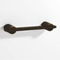 Colonial Bronze - 0.25 x 0.375'' diameter custom length Rectangular Pull partially encapsulated by round posts hand finished in Oil Rubbed Bronze and Oil Rubbed Bronze - Oil Rubbed Bronze,Oil Rubbed Bronze