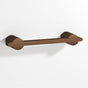 Colonial Bronze - 4'' center-to-center, 5.25'' overall, 0.25 x 0.375'' Rectangular Cabinet Pull partially encapsulated by round posts hand finished in Matte Oil Rubbed Bronze and Matte Oil Rubbed Bronze - Matte Oil Rubbed Bronze,Matte Oil Rubbed Bronze