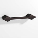 Colonial Bronze - 3.5'' center-to-center, 4.75'' overall, 0.25 x 0.375'' Rectangular Cabinet Pull partially encapsulated by round posts hand finished in Matte Dark Statuary Bronze and Matte Dark Statuary Bronze - Matte Dark Statuary Bronze,Matte Dark Statuary Bronze