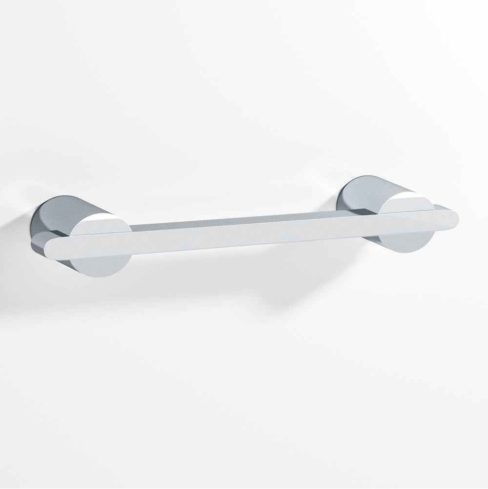 Colonial Bronze - 3'' center-to-center, 4.25'' overall, 0.25 x 0.375'' Rectangular Cabinet Pull partially encapsulated by round posts hand finished in Polished Chrome and Polished Chrome - Polished Chrome,Polished Chrome