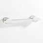 Colonial Bronze - 3'' center-to-center, 4.25'' overall, 0.25 x 0.375'' Rectangular Cabinet Pull partially encapsulated by round posts hand finished in Polished Nickel and Polished Nickel - Polished Nickel,Polished Nickel