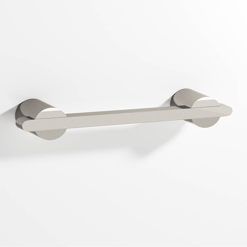 Colonial Bronze - 6'' center-to-center, 7.25'' overall, 0.25 x 0.375'' Rectangular Cabinet Pull partially encapsulated by round posts hand finished in Nickel Stainless and Nickel Stainless - Nickel Stainless,Nickel Stainless