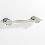 Colonial Bronze - 6'' center-to-center, 7.25'' overall, 0.25 x 0.375'' Rectangular Cabinet Pull partially encapsulated by round posts hand finished in Nickel Stainless and Nickel Stainless - Nickel Stainless,Nickel Stainless