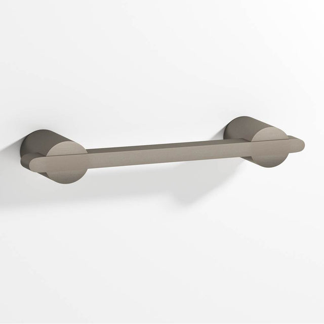 Colonial Bronze - 4'' center-to-center, 5.25'' overall, 0.25 x 0.375'' Rectangular Cabinet Pull partially encapsulated by round posts hand finished in Matte Pewter and Matte Pewter - Matte Pewter,Matte Pewter