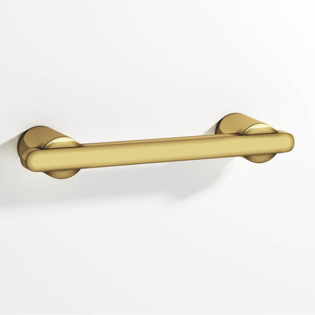 Colonial Bronze - 0.375 x 0.25'' diameter custom length Rectangular Pull partially encapsulated by round posts hand finished in Antique Bronze and Antique Bronze - Antique Bronze,Antique Bronze