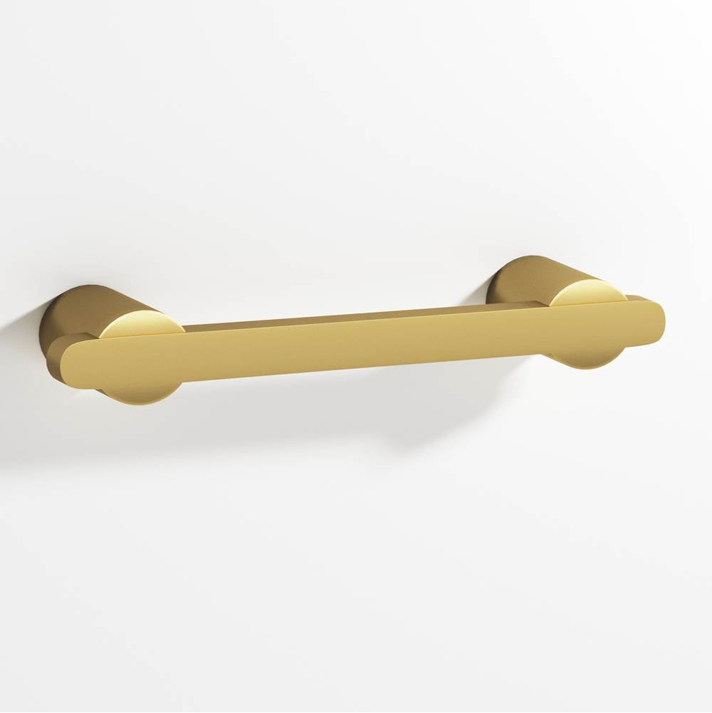 Colonial Bronze - 8'' center-to-center, 9.25'' overall, 0.375 x 0.25'' Rectangular Cabinet Pull partially encapsulated by round posts hand finished in Matte Dark Statuary Bronze and Matte Satin Bronze - Matte Dark Statuary Bronze,Matte Satin Bronze