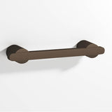 Colonial Bronze - 6'' center-to-center, 7.25'' overall, 0.375 x 0.25'' Rectangular Cabinet Pull partially encapsulated by round posts hand finished in Heritage Bronze and Heritage Bronze - Heritage Bronze,Heritage Bronze