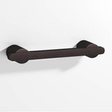 Colonial Bronze - 0.375 x 0.25'' diameter custom length Rectangular Pull partially encapsulated by round posts hand finished in Matte Dark Statuary Bronze and Matte Dark Statuary Bronze - Matte Dark Statuary Bronze,Matte Dark Statuary Bronze