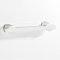 Colonial Bronze - 0.375 x 0.25'' diameter custom length Rectangular Pull partially encapsulated by round posts hand finished in Polished Nickel and Polished Nickel - Polished Nickel,Polished Nickel
