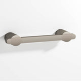 Colonial Bronze - 3'' center-to-center, 4.25'' overall, 0.375 x 0.25'' Rectangular Cabinet Pull partially encapsulated by round posts hand finished in Matte Pewter and Matte Pewter - Matte Pewter,Matte Pewter