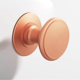 Colonial Bronze - 1.25'' diameter Round Cabinet Knob, Back-to-Back Shower Door Knob Kit hand finished in Matte Satin Copper - Matte Satin Copper