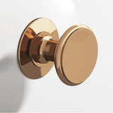 Colonial Bronze - 1.25'' diameter Round Cabinet Knob, Back-to-Back Shower Door Knob Kit hand finished in Polished Bronze - Polished Bronze