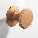 Colonial Bronze - 1.25'' diameter Round Cabinet Knob, Back-to-Back Shower Door Knob Kit hand finished in Matte Satin Bronze - Matte Satin Bronze