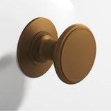 Colonial Bronze - 1.25'' diameter Round Cabinet Knob, Back-to-Back Shower Door Knob Kit hand finished in Matte Light Statuary Bronze - Matte Light Statuary Bronze