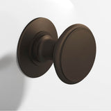 Colonial Bronze - 1.25'' diameter Round Cabinet Knob, Back-to-Back Shower Door Knob Kit hand finished in Heritage Bronze - Heritage Bronze