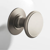 Colonial Bronze - 1.25'' diameter Round Cabinet Knob, Back-to-Back Shower Door Knob Kit hand finished in Matte Pewter - Matte Pewter