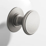 Colonial Bronze - 1.25'' diameter Round Cabinet Knob, Back-to-Back Shower Door Knob Kit hand finished in Frost Nickel - Frost Nickel