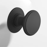 Colonial Bronze - 1.25'' diameter Round Cabinet Knob, Back-to-Back Shower Door Knob Kit hand finished in Matte Graphite - Matte Graphite