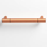 Colonial Bronze - 6'' center-to-center, 6.75'' overall, 0.5'' diameter Round Cabinet Pull, Door Pull with straight posts hand finished in Antique Copper and Antique Copper - Antique Copper,Antique Copper