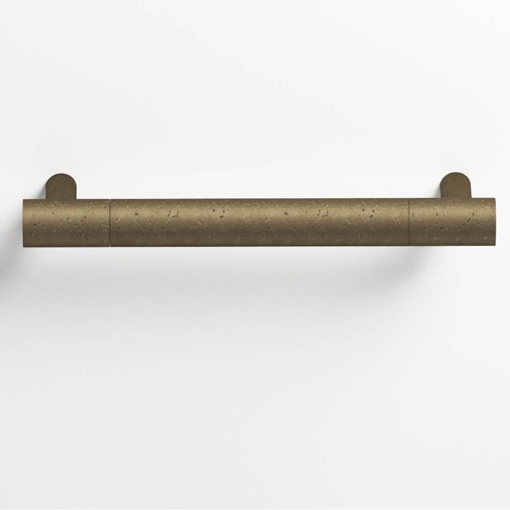Colonial Bronze - 10'' center-to-center, 12'' overall, 1'' diameter Round Cabinet Pull, Appliance Pull, Door Pull, Shower Door Pull with straight posts hand finished in Distressed Oil Rubbed Bronze and Distressed Oil Rubbed Bronze - Distressed Oil Rubbed Bronze,Distressed Oil Rubbed Bronze