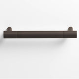 Colonial Bronze - 6'' center-to-center, 6.75'' overall, 0.5'' diameter Round Cabinet Pull, Door Pull with straight posts hand finished in Dark Statuary Bronze and Dark Statuary Bronze - Dark Statuary Bronze,Dark Statuary Bronze
