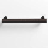 Colonial Bronze - 6'' center-to-center, 6.75'' overall, 0.5'' diameter Round Cabinet Pull, Door Pull with straight posts hand finished in Matte Dark Statuary Bronze and Matte Dark Statuary Bronze - Matte Dark Statuary Bronze,Matte Dark Statuary Bronze