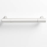 Colonial Bronze - 8'' center-to-center, 9'' overall, 0.75'' diameter Round Cabinet Pull, Appliance Pull, Door Pull, Shower Door Pull with straight posts hand finished in Polished Nickel and Polished Nickel - Polished Nickel,Polished Nickel