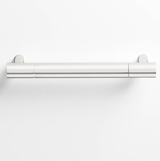 Colonial Bronze - 4'' center-to-center, 4.75'' overall, 0.5'' diameter Round Cabinet Pull with straight posts hand finished in Polished Nickel and Polished Nickel - Polished Nickel,Polished Nickel
