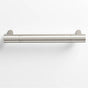 Colonial Bronze - 12'' center-to-center, 14'' overall, 1'' diameter Round Appliance Pull, Door Pull, Shower Door Pull with straight posts hand finished in Nickel Stainless and Nickel Stainless - Nickel Stainless,Nickel Stainless