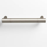 Colonial Bronze - 12'' center-to-center, 14'' overall, 1'' diameter Round Appliance Pull, Door Pull, Shower Door Pull with straight posts hand finished in Matte Pewter and Matte Pewter - Matte Pewter,Matte Pewter