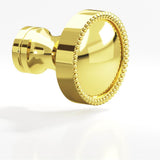 Colonial Bronze - 1.25'' diameter Round, beaded Cabinet Knob, Back-to-Back Shower Door Knob Kit hand finished in French Gold and French Gold - French Gold,French Gold