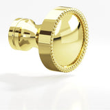 Colonial Bronze - 1.25'' diameter Round, beaded Cabinet Knob, Back-to-Back Shower Door Knob Kit hand finished in Unlacquered Polished Brass and Unlacquered Polished Brass - Unlacquered Polished Brass,Unlacquered Polished Brass