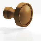Colonial Bronze - 1.25'' diameter Round, beaded Cabinet Knob, Back-to-Back Shower Door Knob Kit hand finished in Matte Light Statuary Bronze and Matte Light Statuary Bronze - Matte Light Statuary Bronze,Matte Light Statuary Bronze