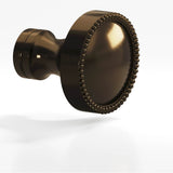 Colonial Bronze - 1.25'' diameter Round, beaded Cabinet Knob, Back-to-Back Shower Door Knob Kit hand finished in Oil Rubbed Bronze and Oil Rubbed Bronze - Oil Rubbed Bronze,Oil Rubbed Bronze