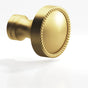 Colonial Bronze - 1.25'' diameter Round, beaded Cabinet Knob, Back-to-Back Shower Door Knob Kit hand finished in Matte Satin Black and Matte Satin Brass - Matte Satin Black,Matte Satin Brass