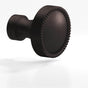 Colonial Bronze - 1.25'' diameter Round, beaded Cabinet Knob, Back-to-Back Shower Door Knob Kit hand finished in Matte Dark Statuary Bronze and Matte Dark Statuary Bronze - Matte Dark Statuary Bronze,Matte Dark Statuary Bronze