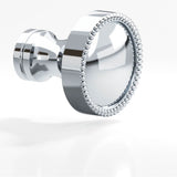 Colonial Bronze - 1.25'' diameter Round, beaded Cabinet Knob, Back-to-Back Shower Door Knob Kit hand finished in Polished Chrome and Polished Chrome - Polished Chrome,Polished Chrome